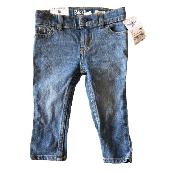 OshKosh B’gosh 9 month boy girl Baby light blue skinny jeans NWT - Picture 1 of 7